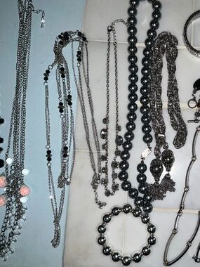 Wearable Jewelry Lot ~3 lbs Reseller Ready Silver Tone with Some Name Brands